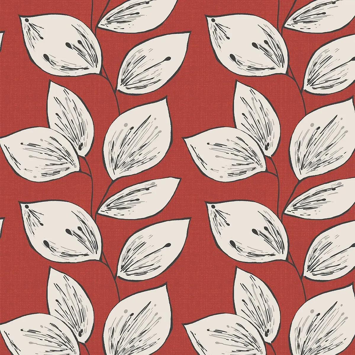 Leno Roman Blind - Ruby, Cotton