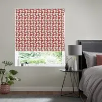 Leno Roman Blind - Ruby, Cotton