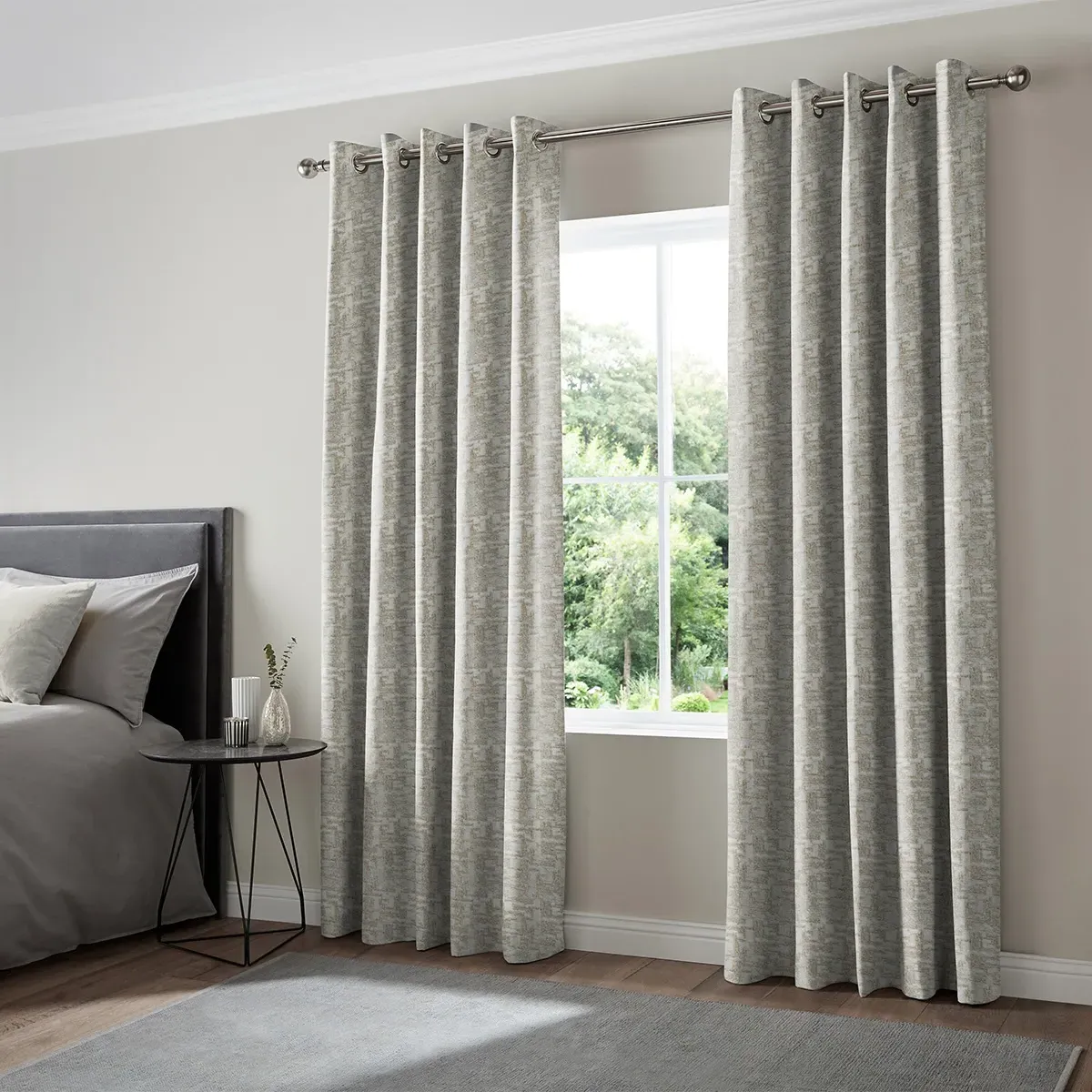 Leon Curtain - Sky, Polyester