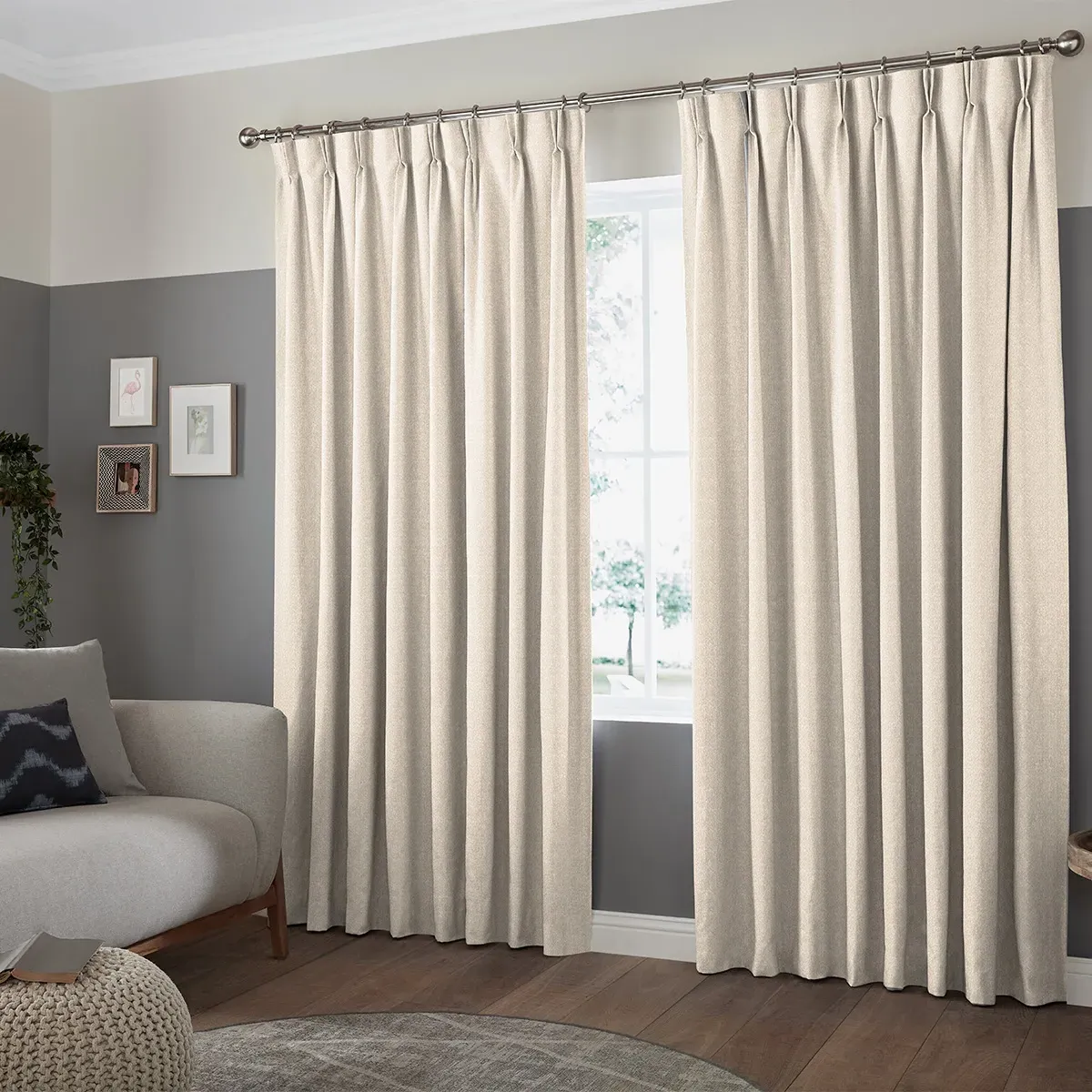 Lorris Curtain - Champagne, Polyester