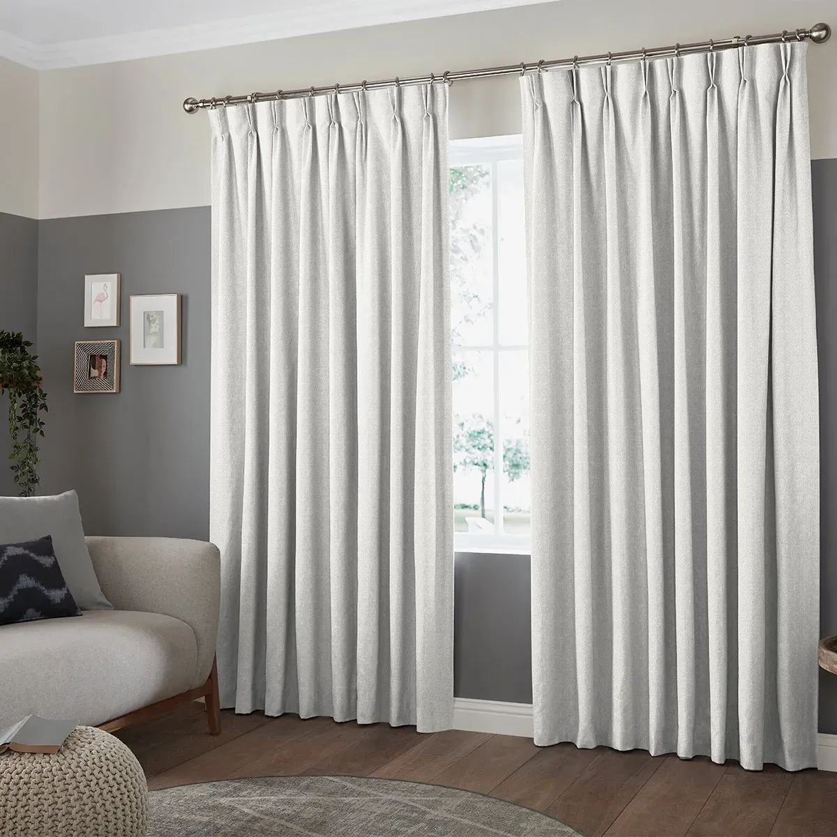 Lorris Curtain - Platinum, Polyester