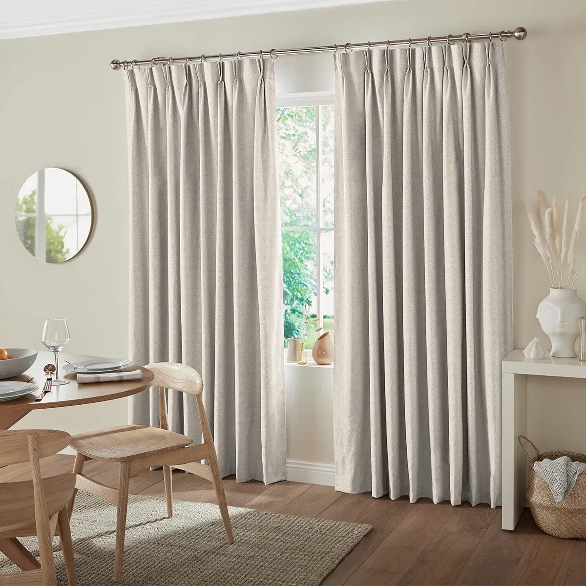 Lorris Curtain - Taupe, Polyester