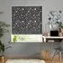 Marble Celestial Roman Blind - Black and Pink, Cotton