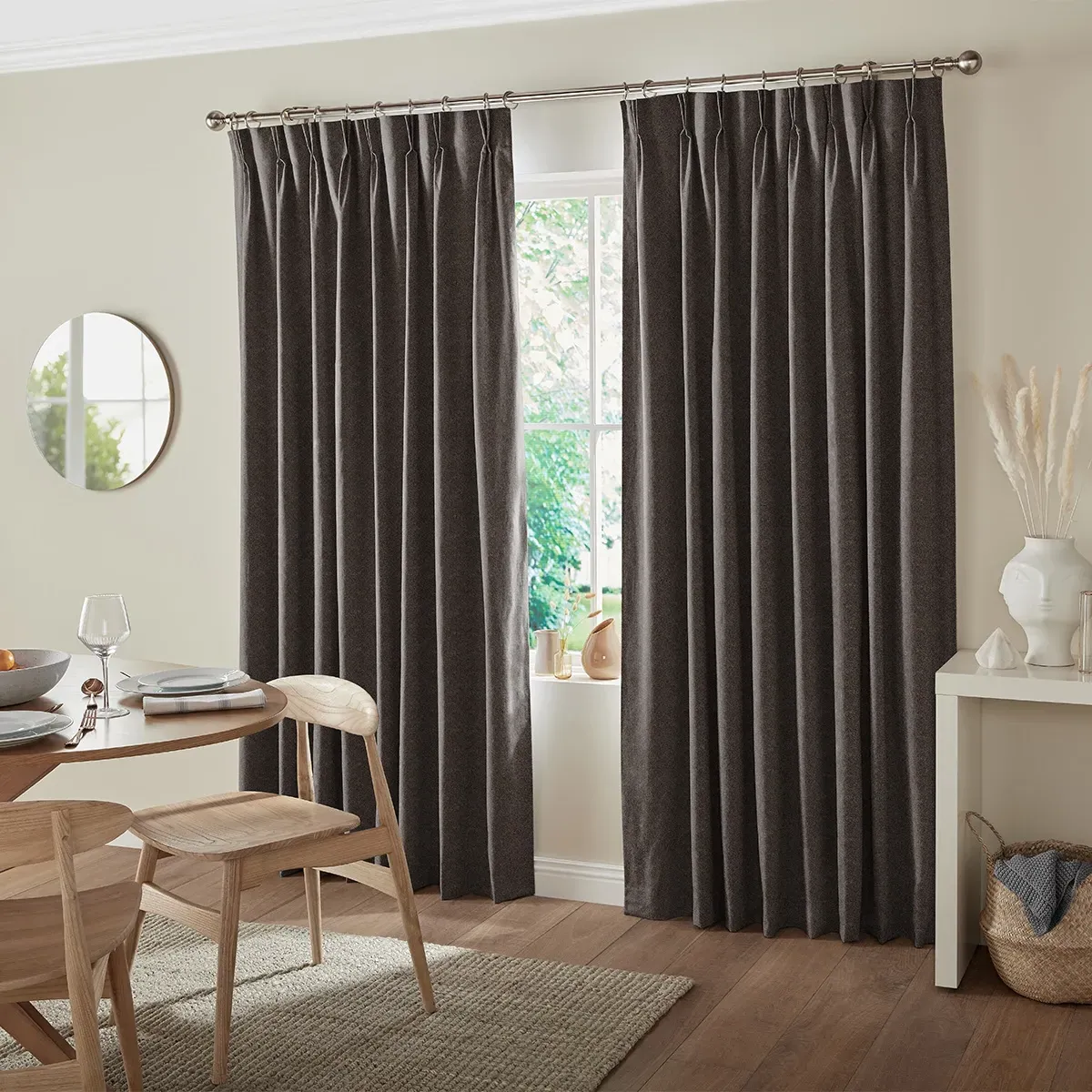 Mata Curtain - Chocolate, Polyester