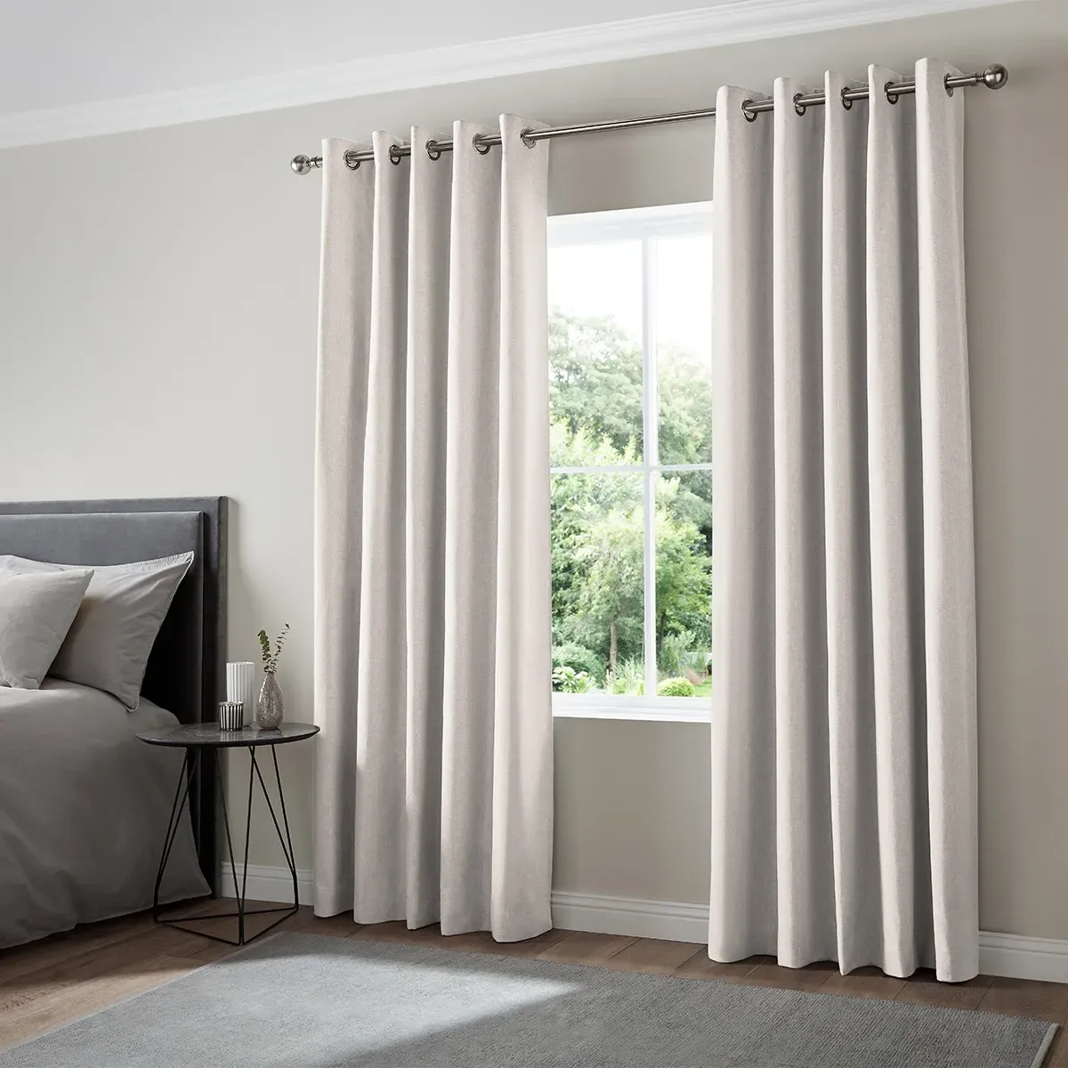 Mata Curtain - Ivory, Polyester