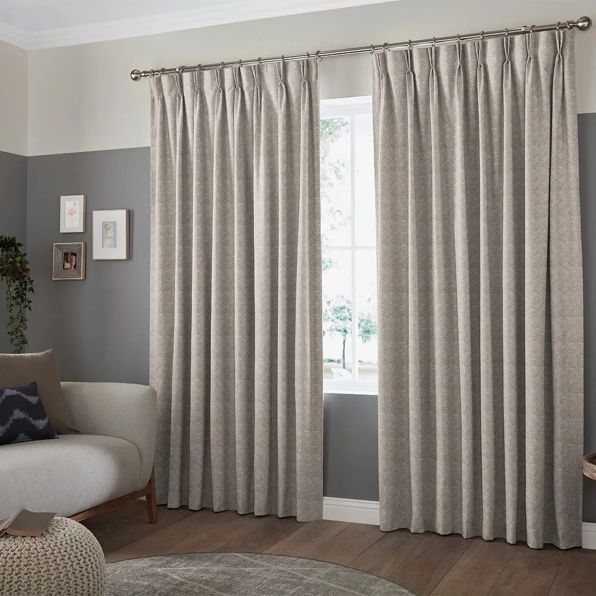 Mata Curtain - Nougat, Polyester