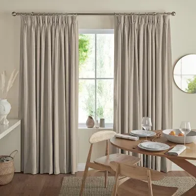 Mata Curtain - Taupe, Poly-Cotton