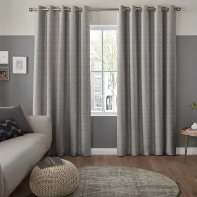 Mata Curtain with Grommets - Fog, Polyester