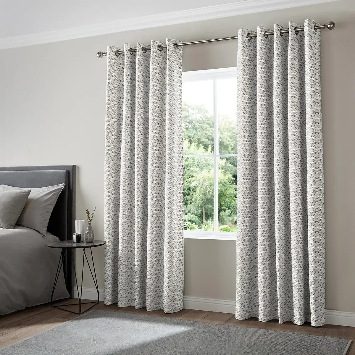 Matip Made to Measure Curtain - Pewter, Polyester
