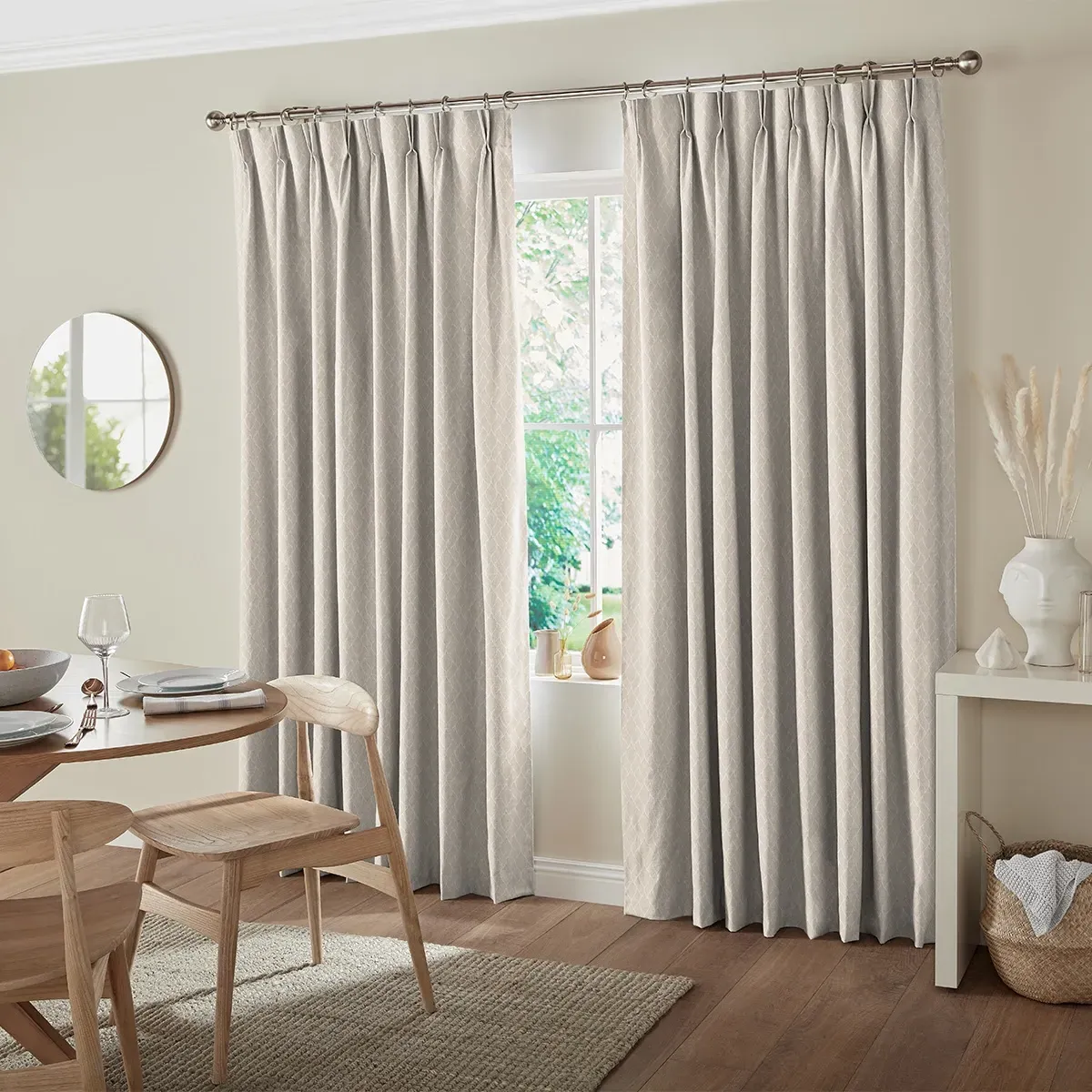 Matip Made to Measure Curtain - Taupe, Polyester