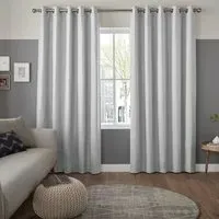Mina Steel Curtain - Light Grey, Polyester