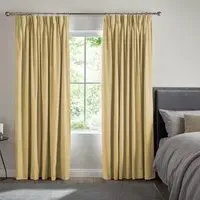 Mina Sunflower Curtain - Dark Yellow, Polyester