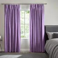 Mina Thistle Curtain - Purple, Polyester