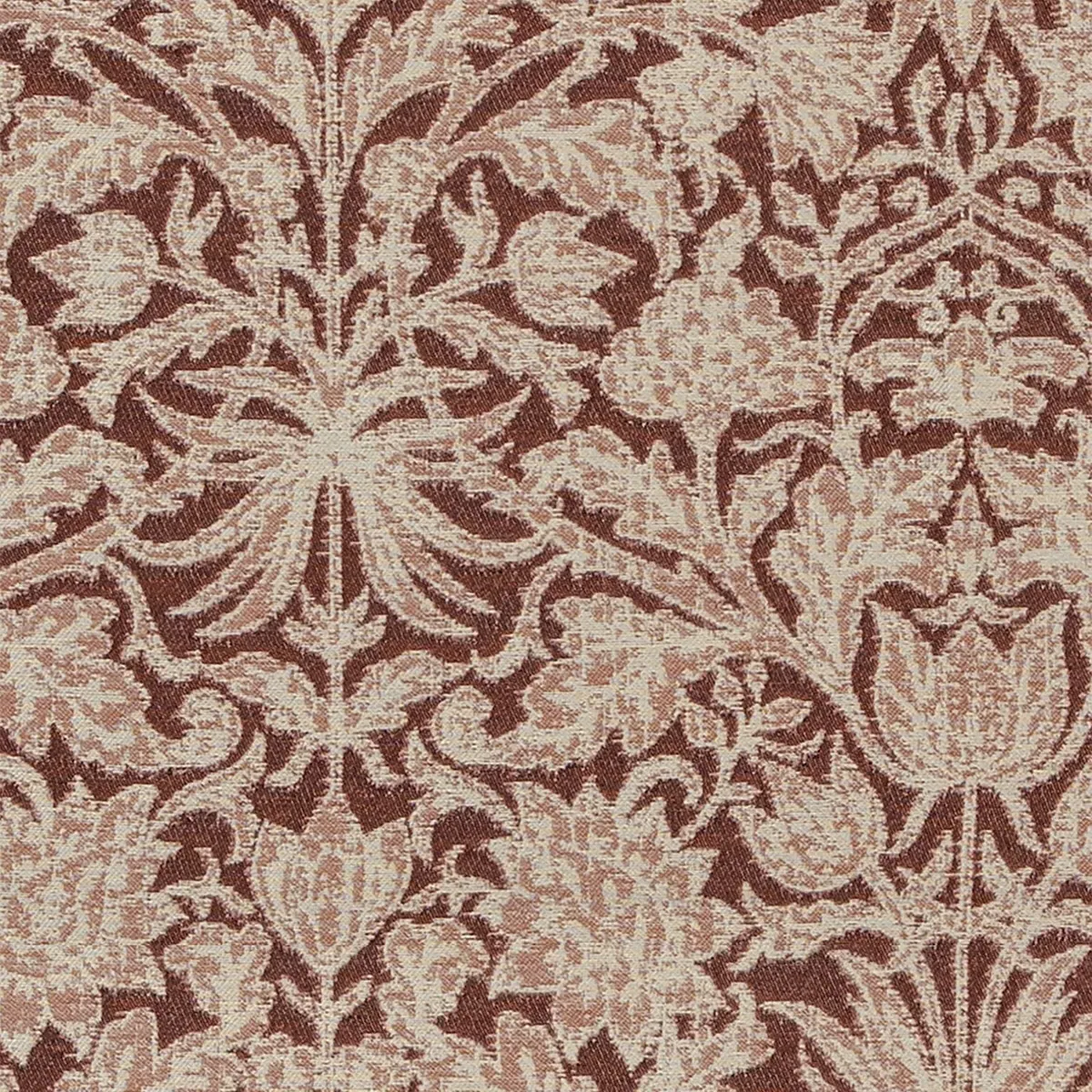 Nunez Curtain with Tassels - Claret, Cotton Mix