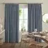 Palmer Rod Pocket Curtain - Indigo, Polyester