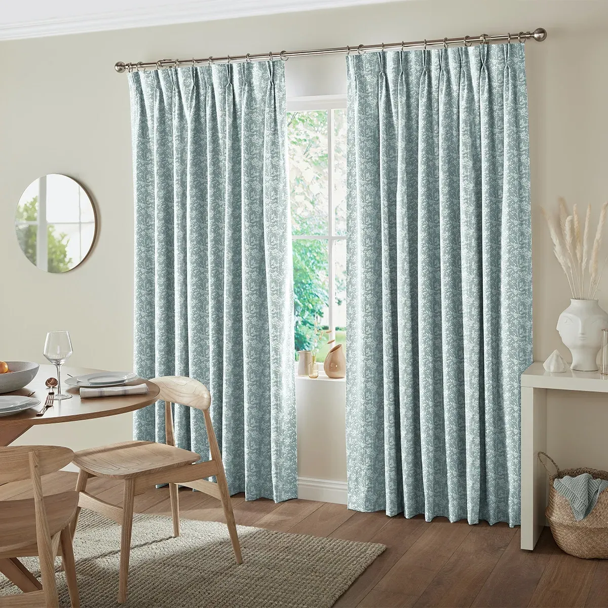 Pavard Curtain - Duck Egg, Polyester