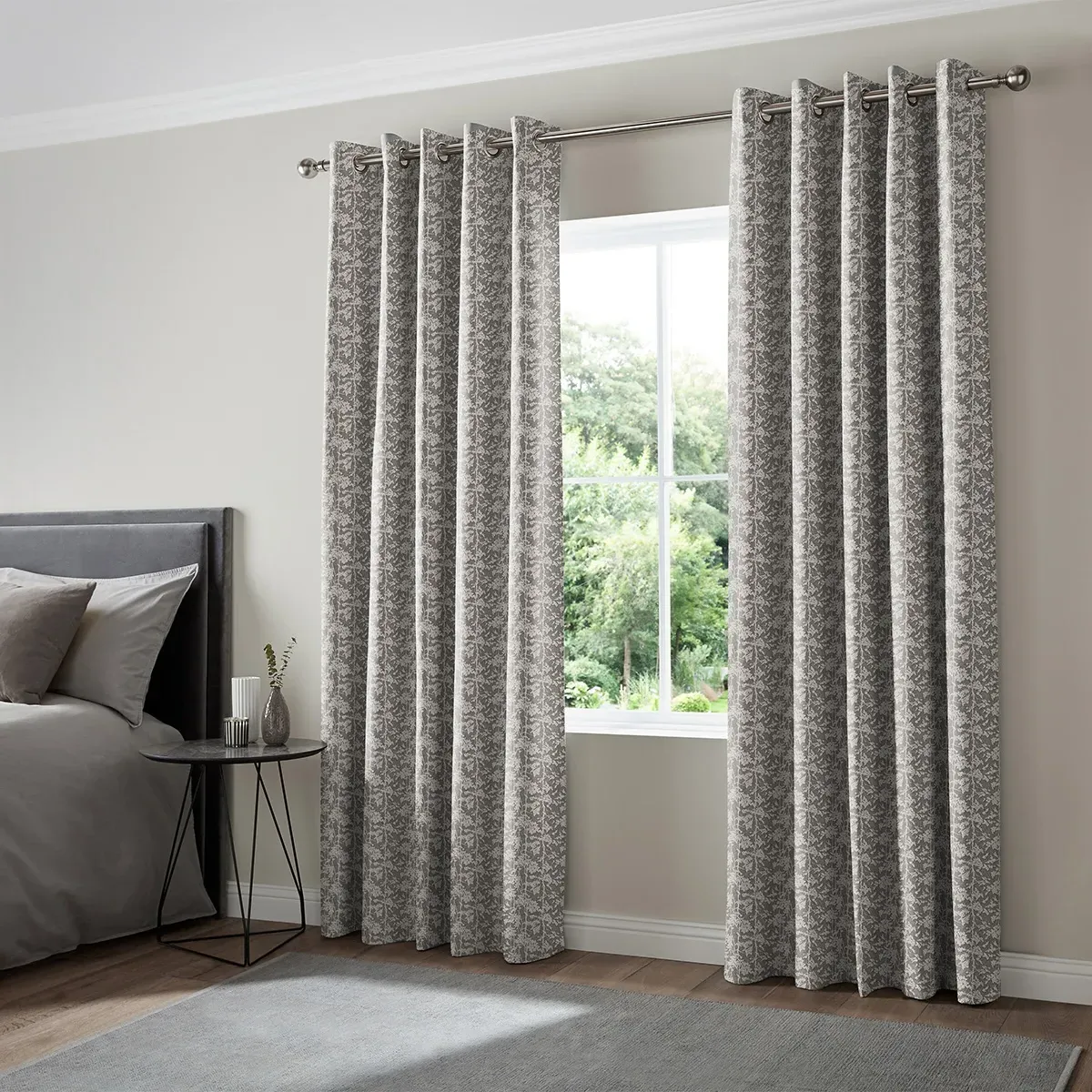 Pavard Curtain - Graphite, Polyester