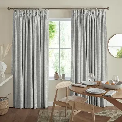Pavard Curtain - Silver, Polyester