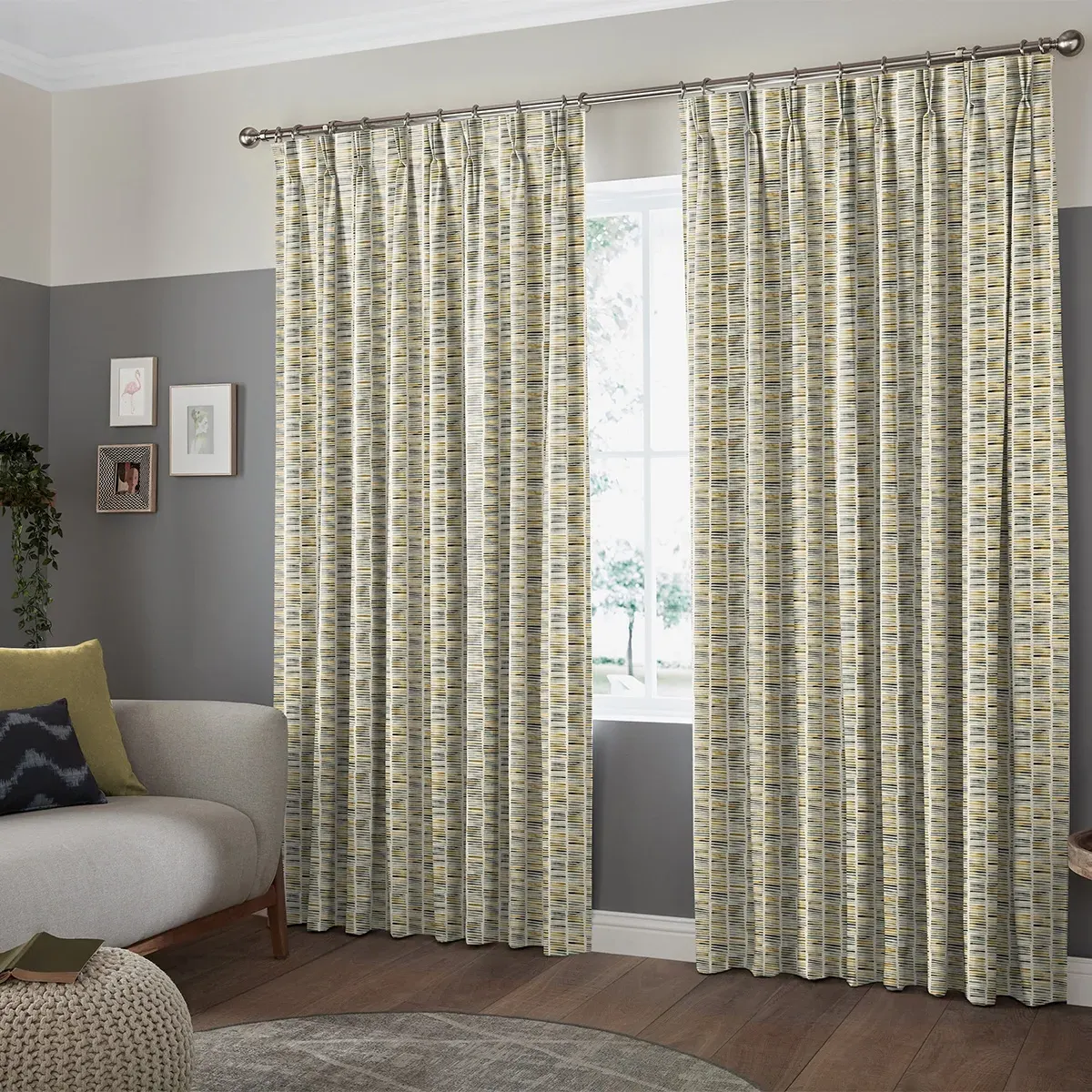 Poulsen Stone Curtain - Stone, Cotton