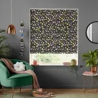 Pretty Prairie Roman Blind - Dark, Cotton
