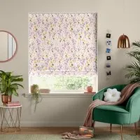 Pretty Prairie Roman Blind - Pink, Cotton