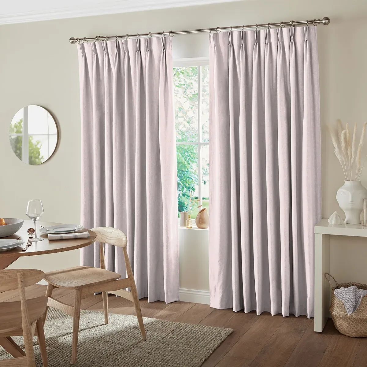 Riyad Curtain - Rose, Polyester