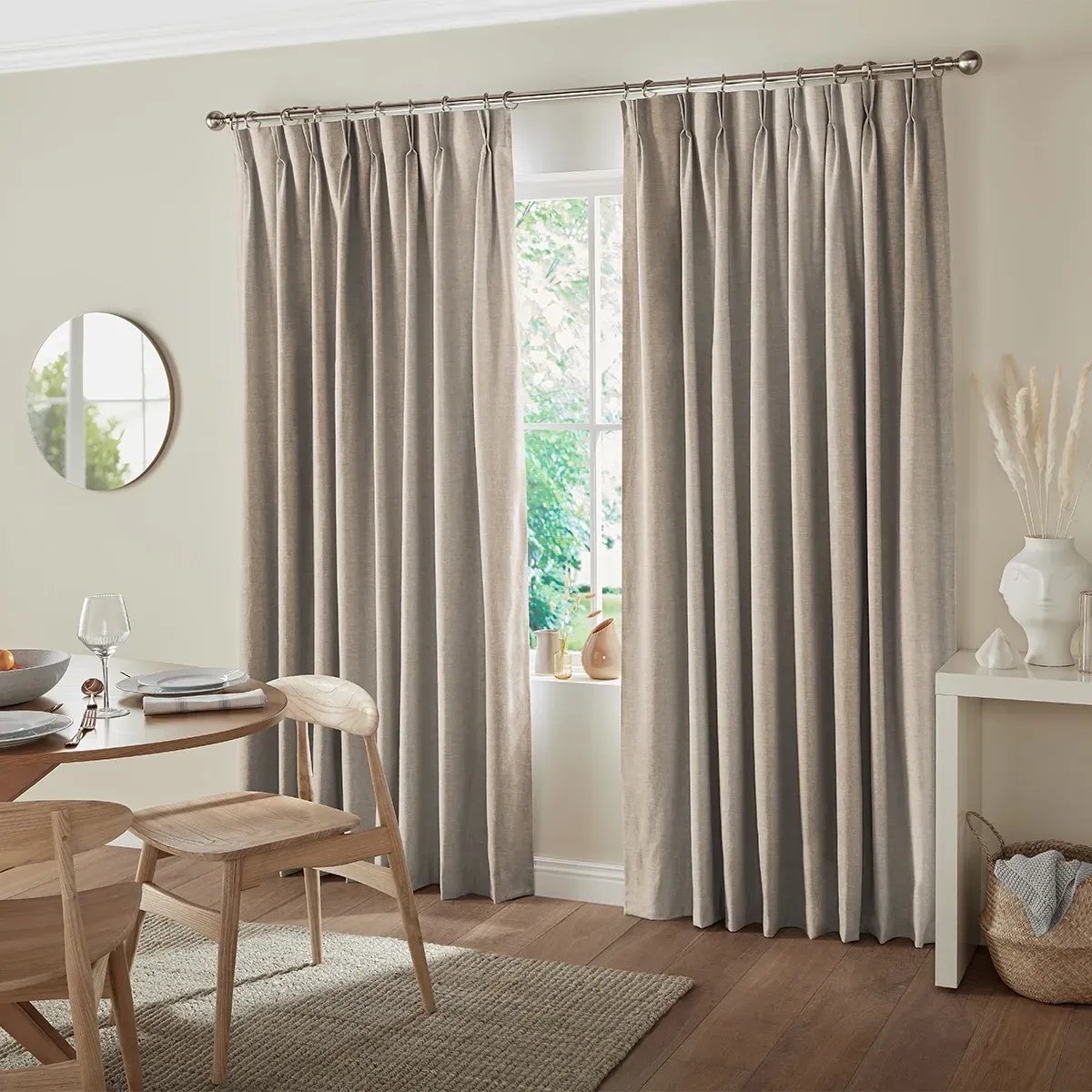 Riyad Curtain - Wheat, Polyester