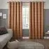 Robben Curtain with Geometric Pattern - Terracotta, Polyester