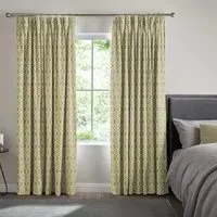 Robben Curtain with Zig-Zag Construction - Zest, Polyester