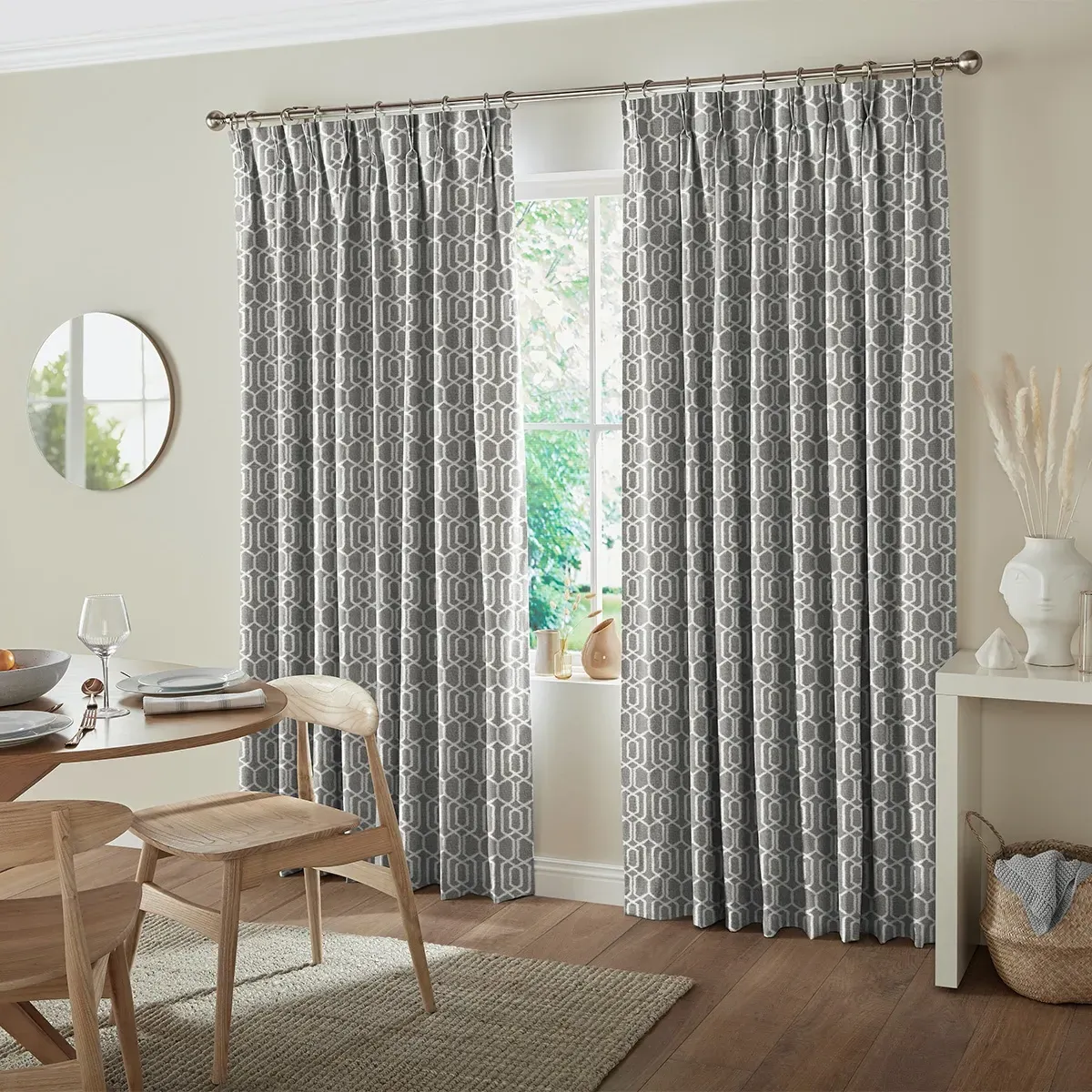Robben Light-Blocking Curtain - Graphite, Polyester