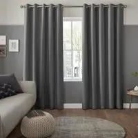 Romero Curtain - Charcoal, Polyester