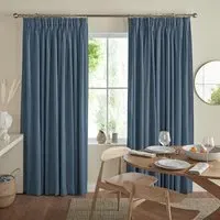 Romero Curtain - Denim, Polyester