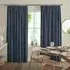 Ruben Curtain - Danube Blue, Polyester
