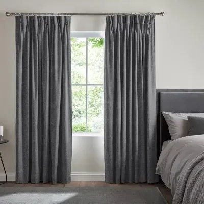 Ruben Curtain - Smoke Grey, Polyester