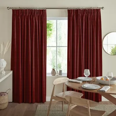 Rudiger Made-to-Measure Curtain - Crimson, Polyester