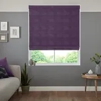 Rudiger Roman Blind - Aubergine, Polyester