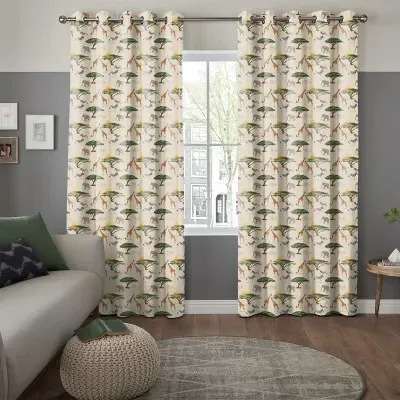 Safari Multi Curtain - Multi-Color, Cotton image