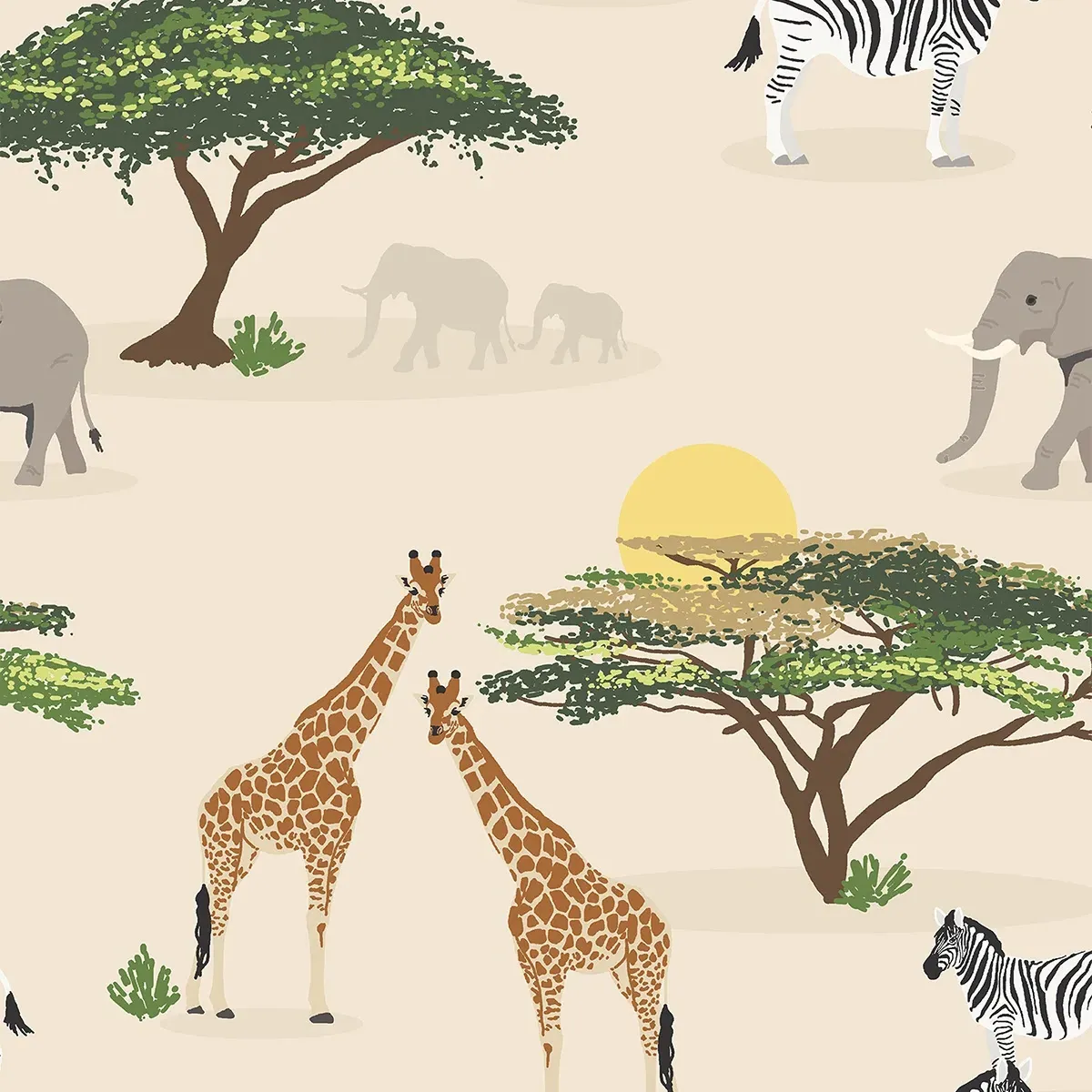 Safari Multi Roman Blind - Multi-Color, Cotton