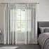 Shilton Curtain with Vertical Pattern - Silver, Polyester