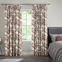 Silva Scarlet Curtain - Red, Cotton