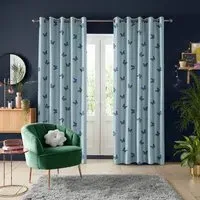 Skinny Dip Butterfly Curtain - Blue, Cotton