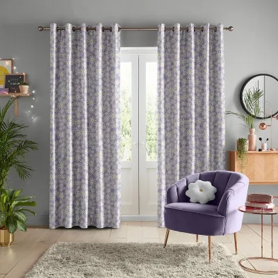Skinny Dip Daisy Curtain - Lilac, Cotton
