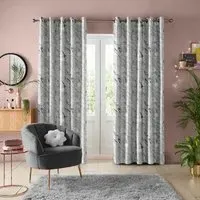 Skinny Dip Marble Celestial Curtain - Stone, Cotton
