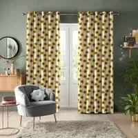 Skinny Dip Summer Sunflower Curtain - Yellow, Cotton