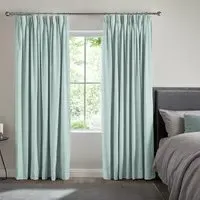 Skipp Curtain with Blackout - Aquamarine, Polyester
