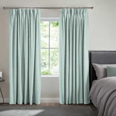 Skipp Curtain with Blackout - Aquamarine, Polyester