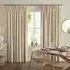 Skipp Pleated Curtain with Blackout - Champagne, Polyester