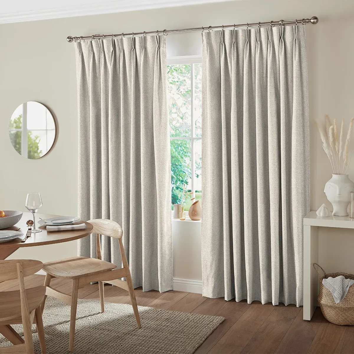 Tarik Made-to-Measure Curtain - Taupe, Polyester