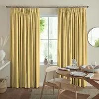 Toney Sunflower Curtain - Yellow, Polyester