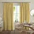 Toney Sunflower Curtain - Yellow, Polyester